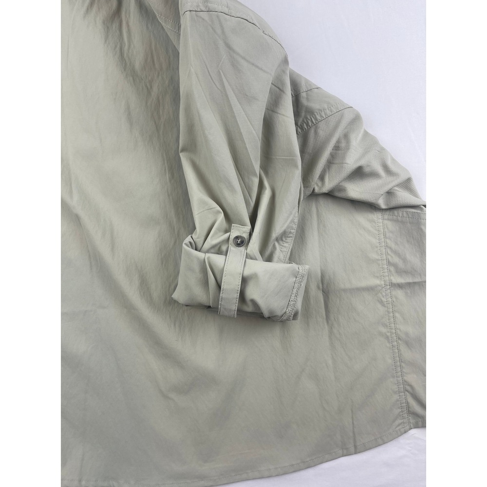Rugged Elements Men's Khaki/Pale Green LS Utility Work Shirt Size XL 00827 - Picture 10 of 13